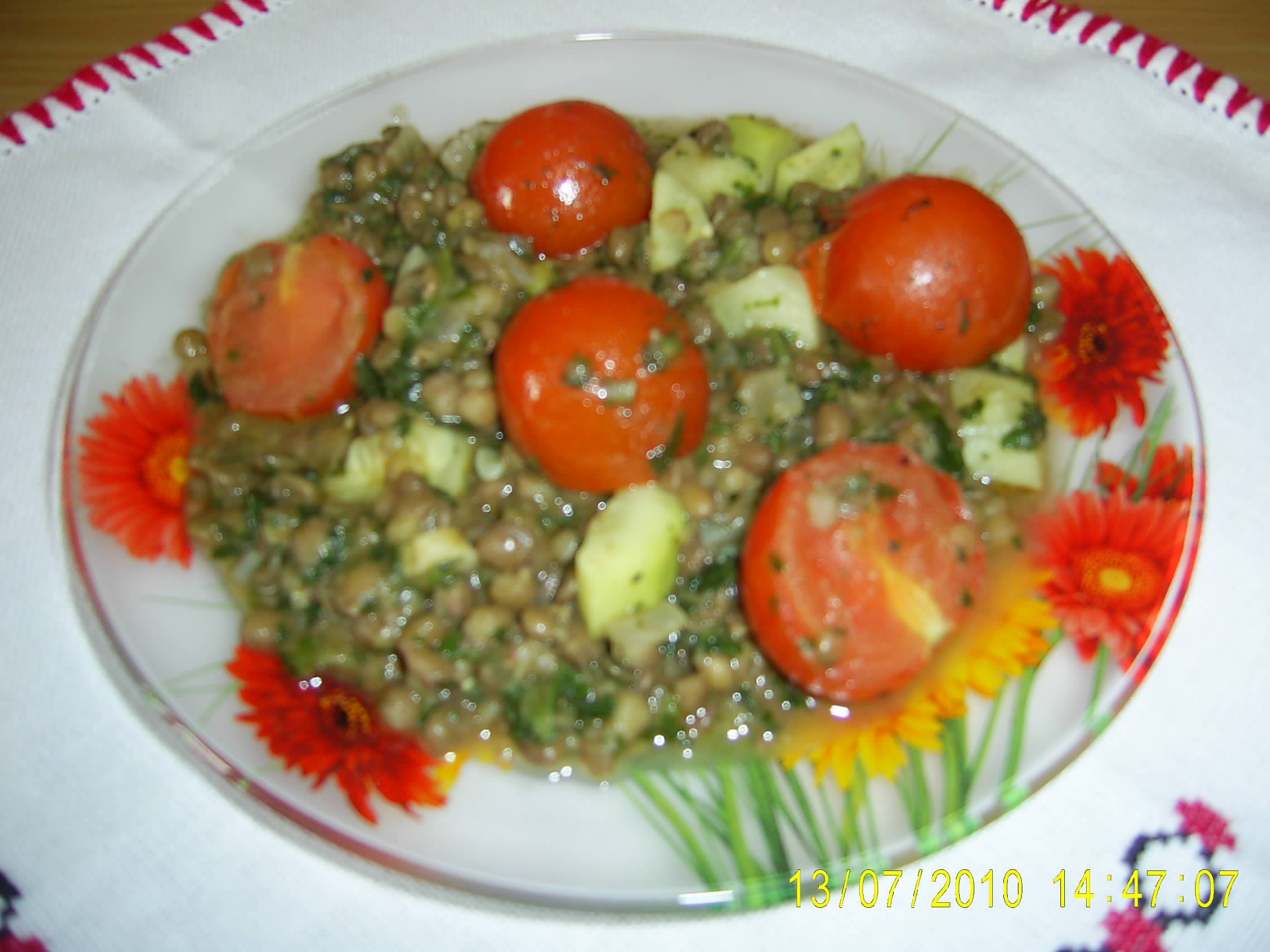 Salata de linte cu dovleac