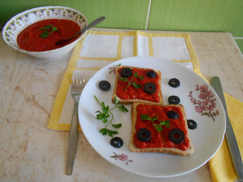 Pasta de ardei capia copti