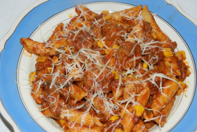 Penne Rigate cu chiftelute