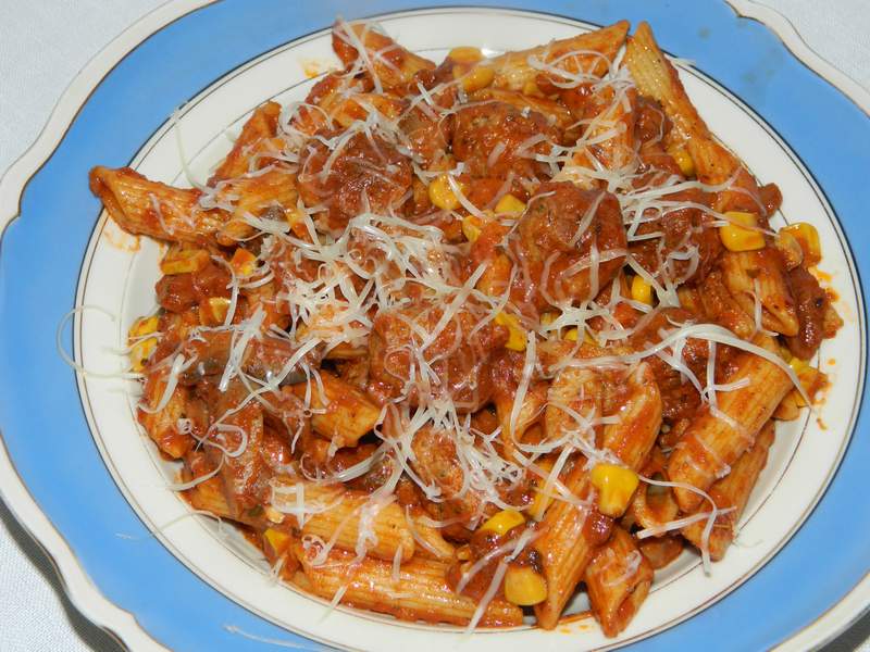 Penne Rigate cu chiftelute