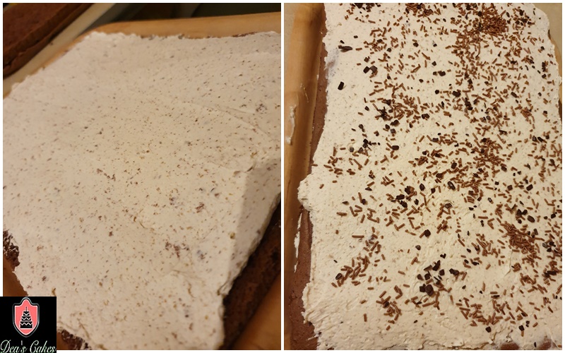 Desert prajitura cu crema de castane