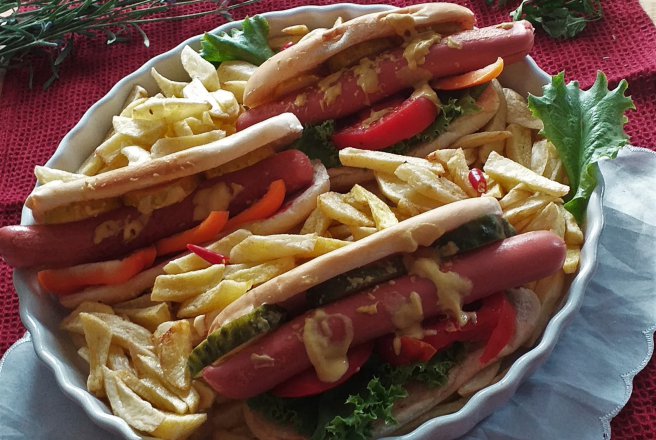 Hot dog de casa