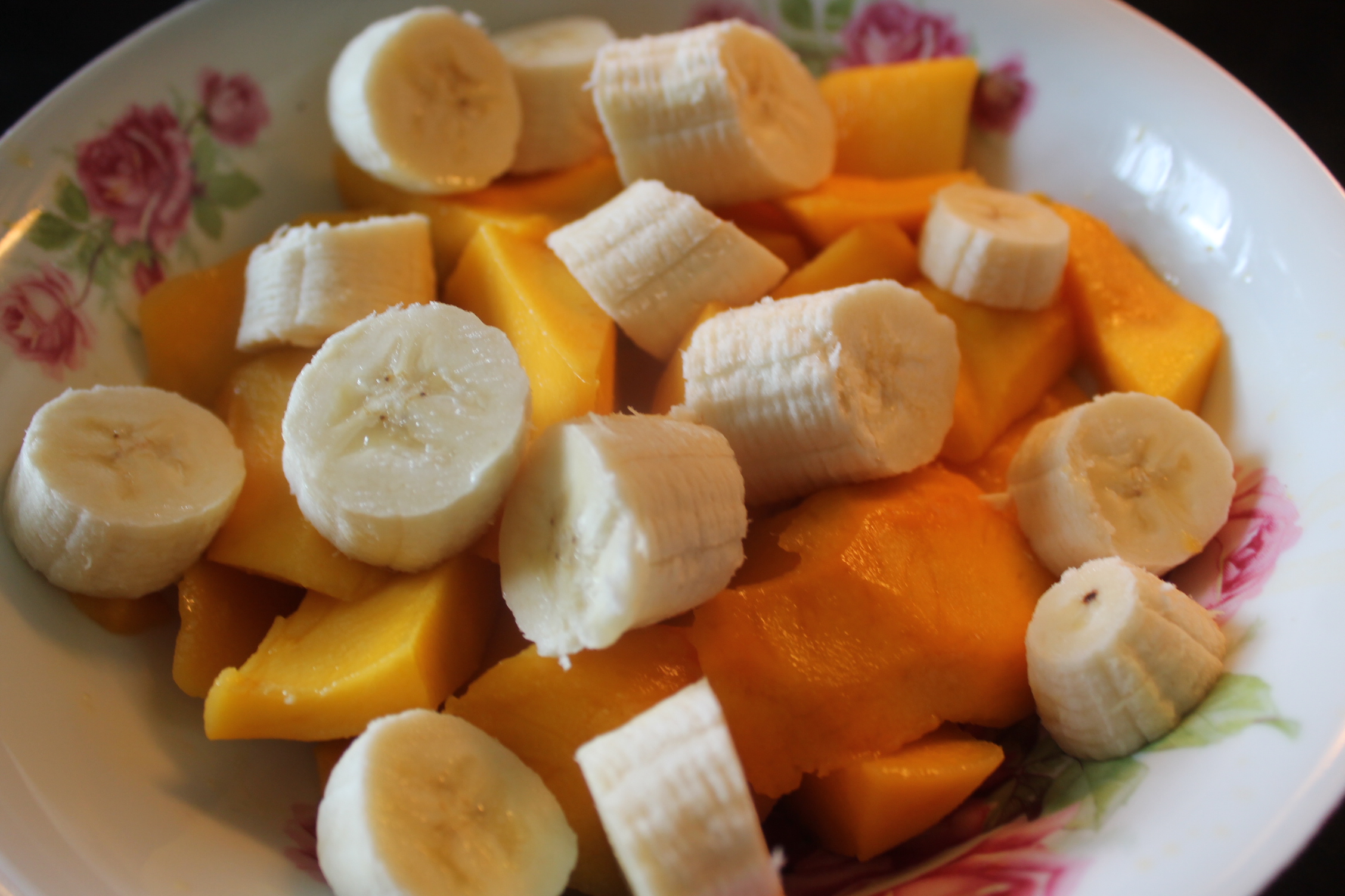 Smoothie de mango si banane