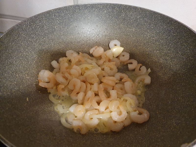 Gnocchi cu creveti in sos de portocale