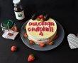 Desert cheesecake cu jeleu de capsuni si sirop de menta-5