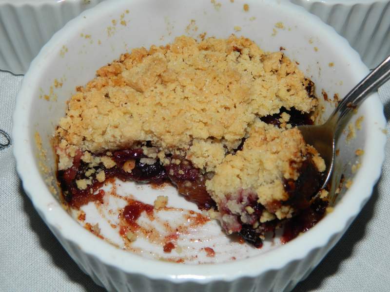 Desert crumble cu prune