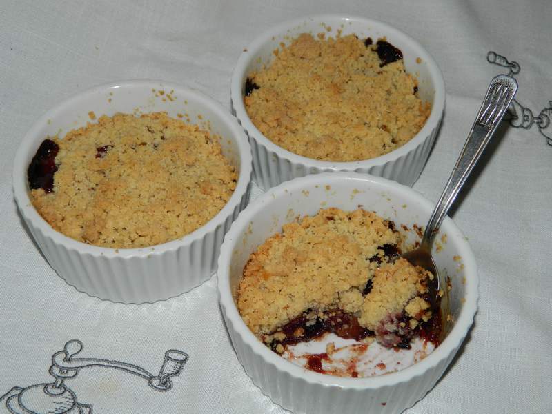 Desert crumble cu prune