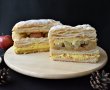 Desert Mille feuille cu crema de vanilie si mere coapte-11