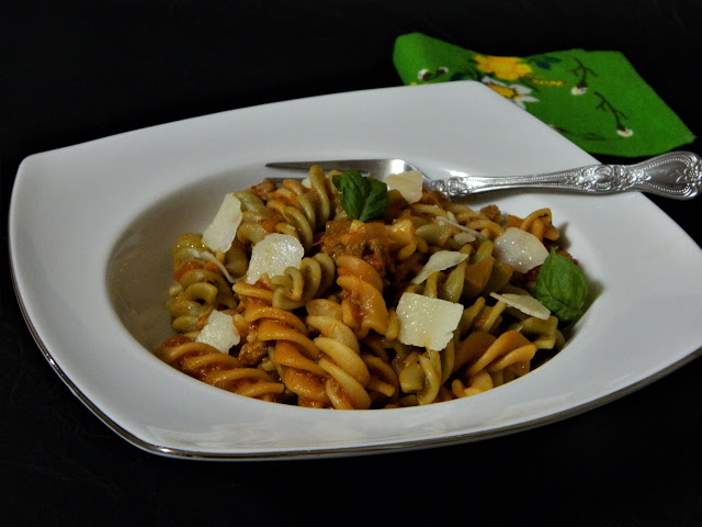 Fusili tricolore bolognese