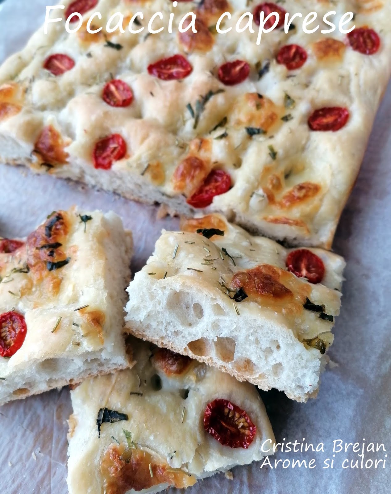 Focaccia caprese