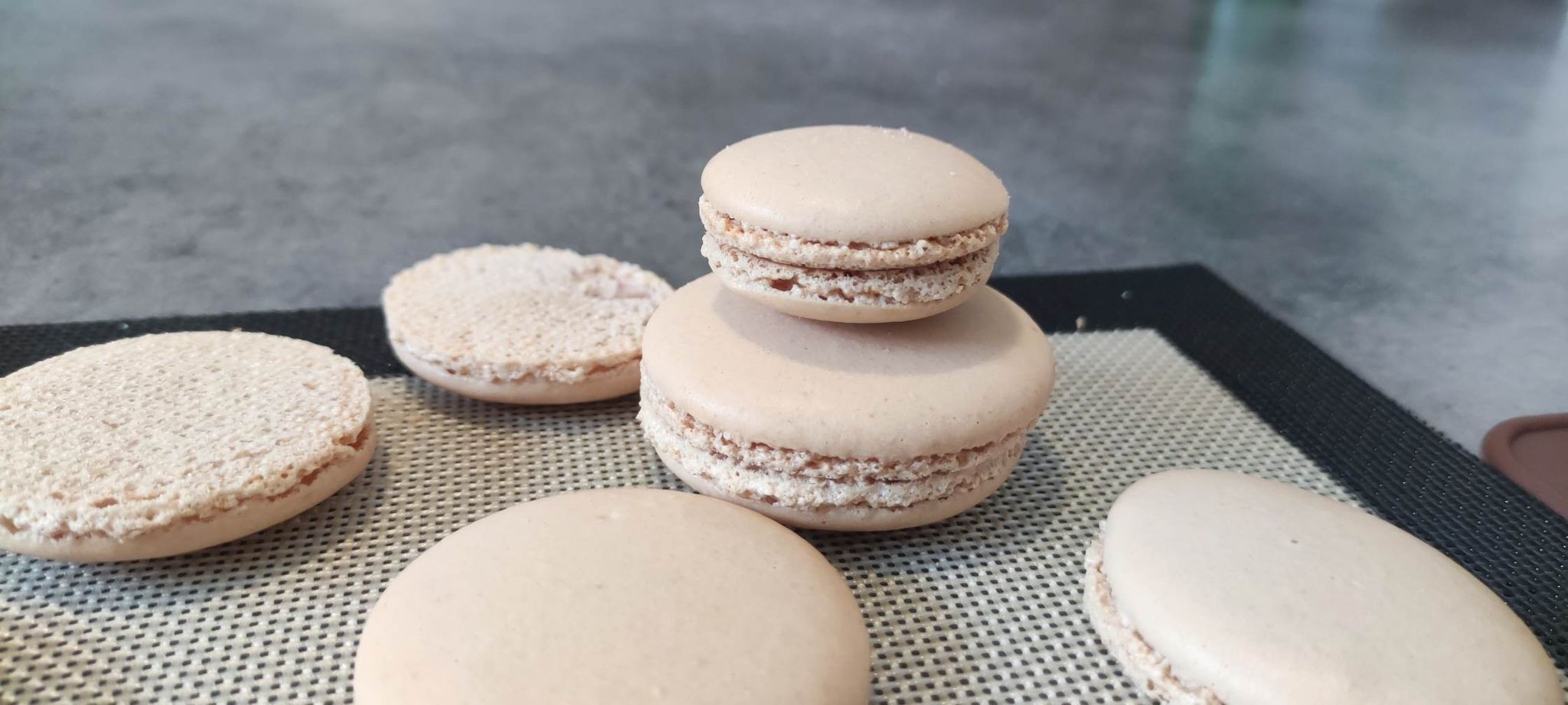 Desert macarons cu vanilie