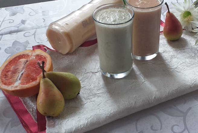 Smoothie cu pere si banane