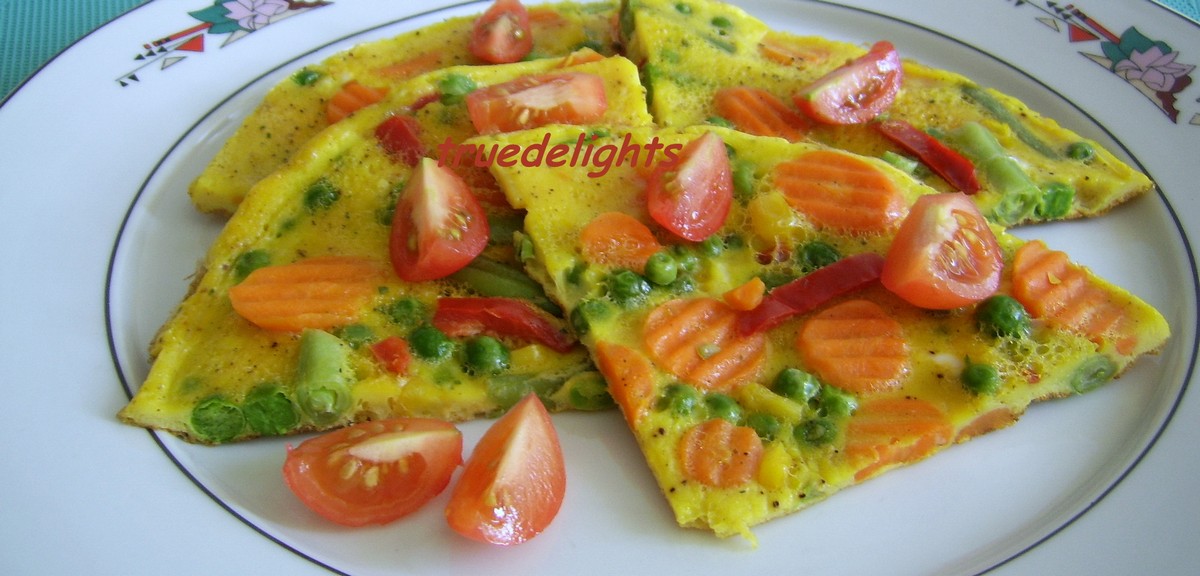 Tortilla con verduras