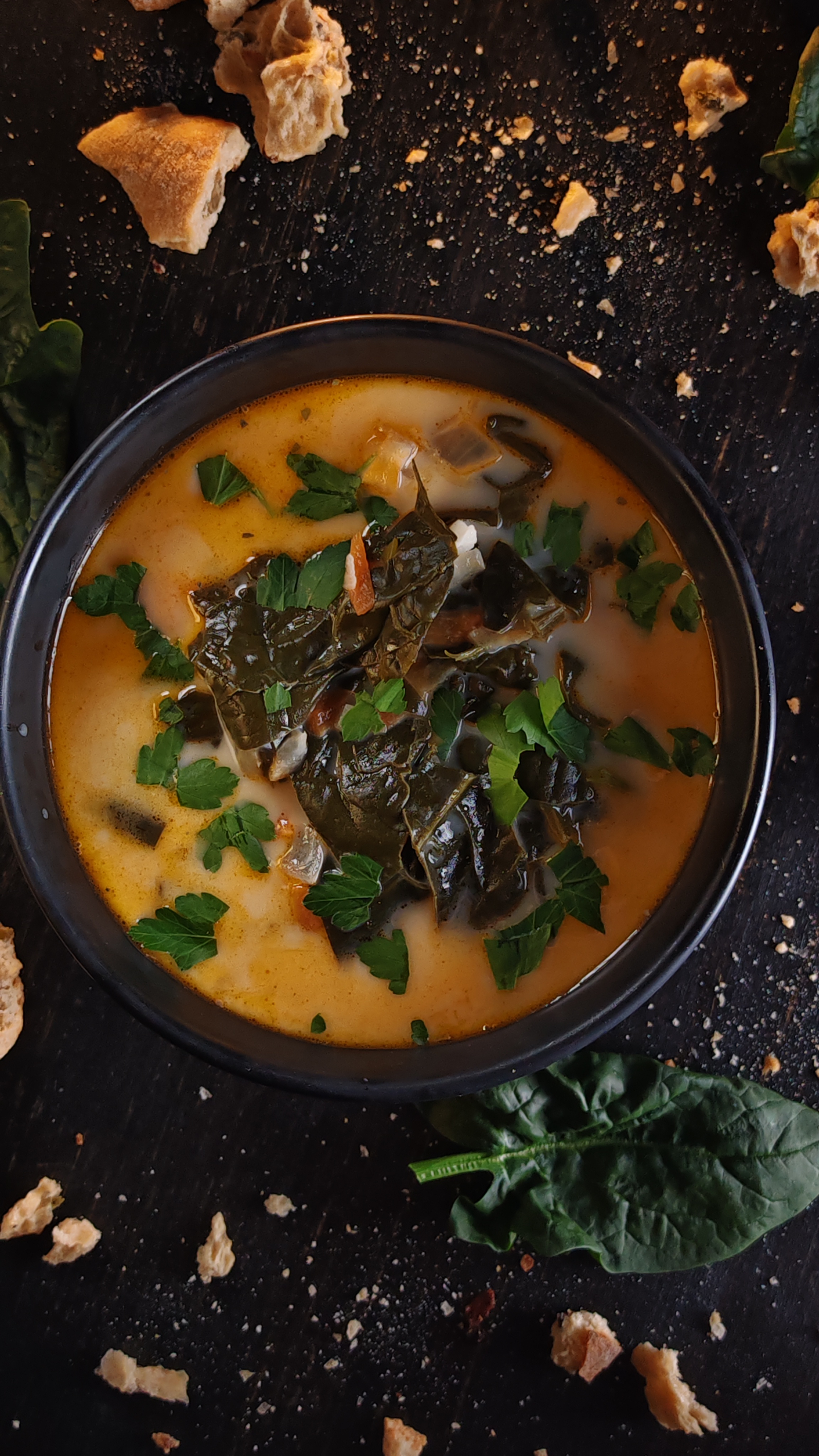 Borș de spanac dres cu smântână – Ușor, sănătos și delicios