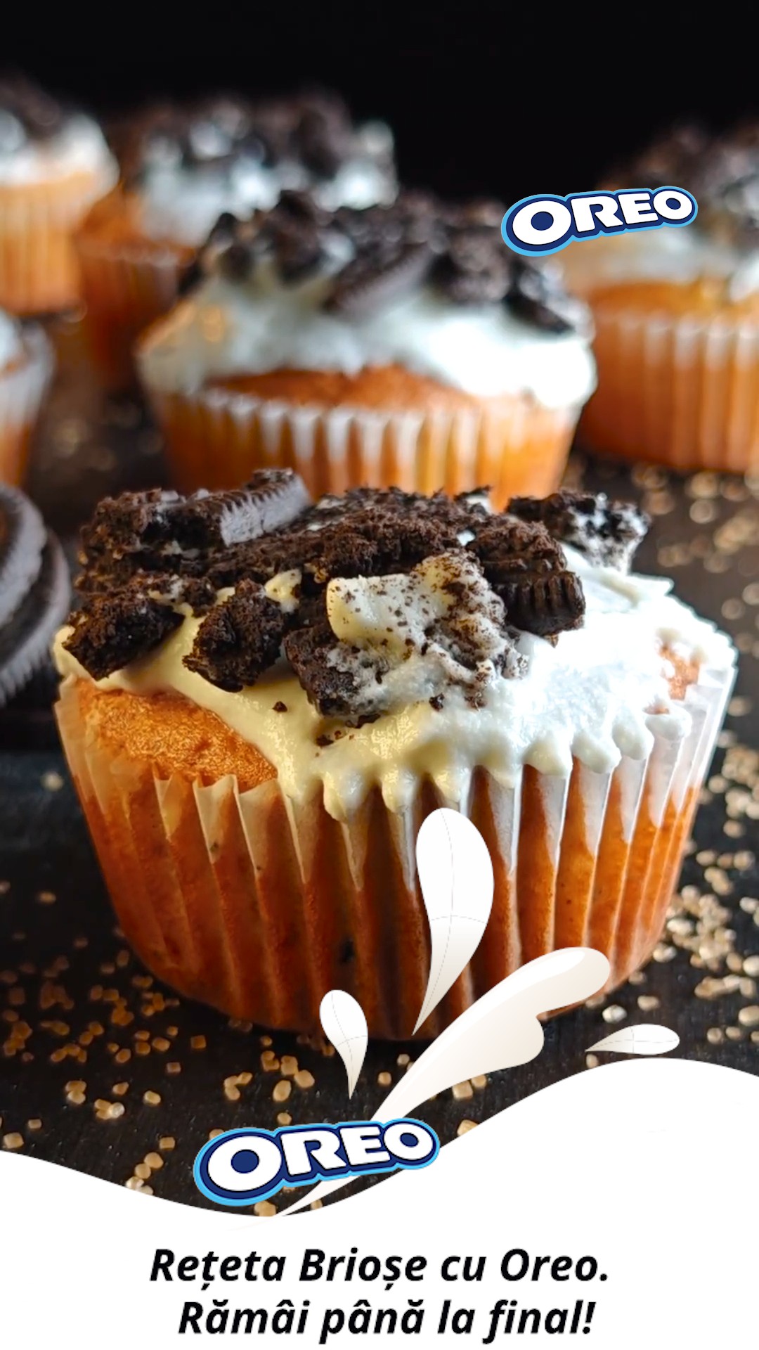 Brioșe cu Oreo - Răsfățul dulce și rapid