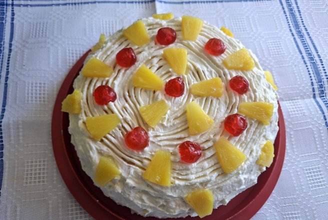 Tort Pina Colada - Reteta delicioasa cu ananas