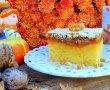 Prajitură cu dovleac plăcintar și bezea cu nuci - Deliciu de toamnă-14