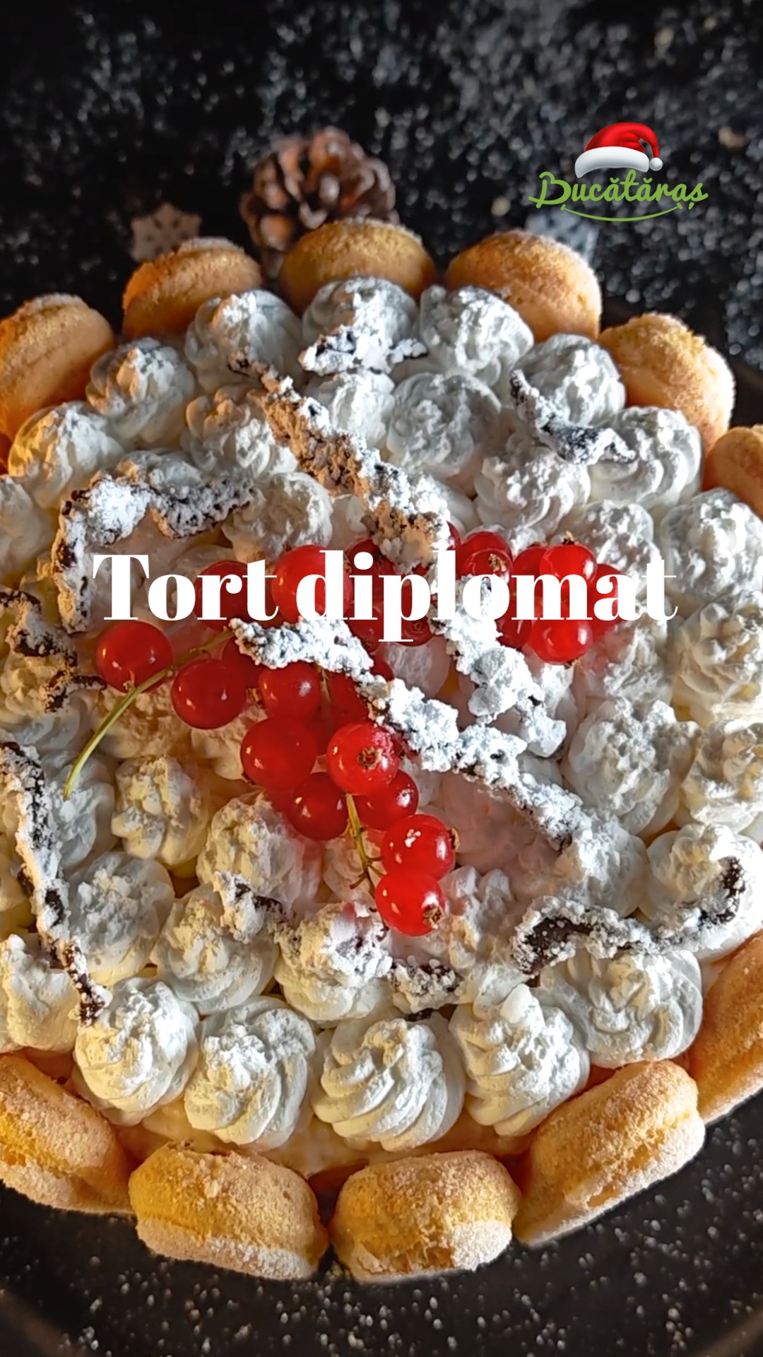 Tort diplomat cu pișcoturi - Rețeta rapidă și savuroasă